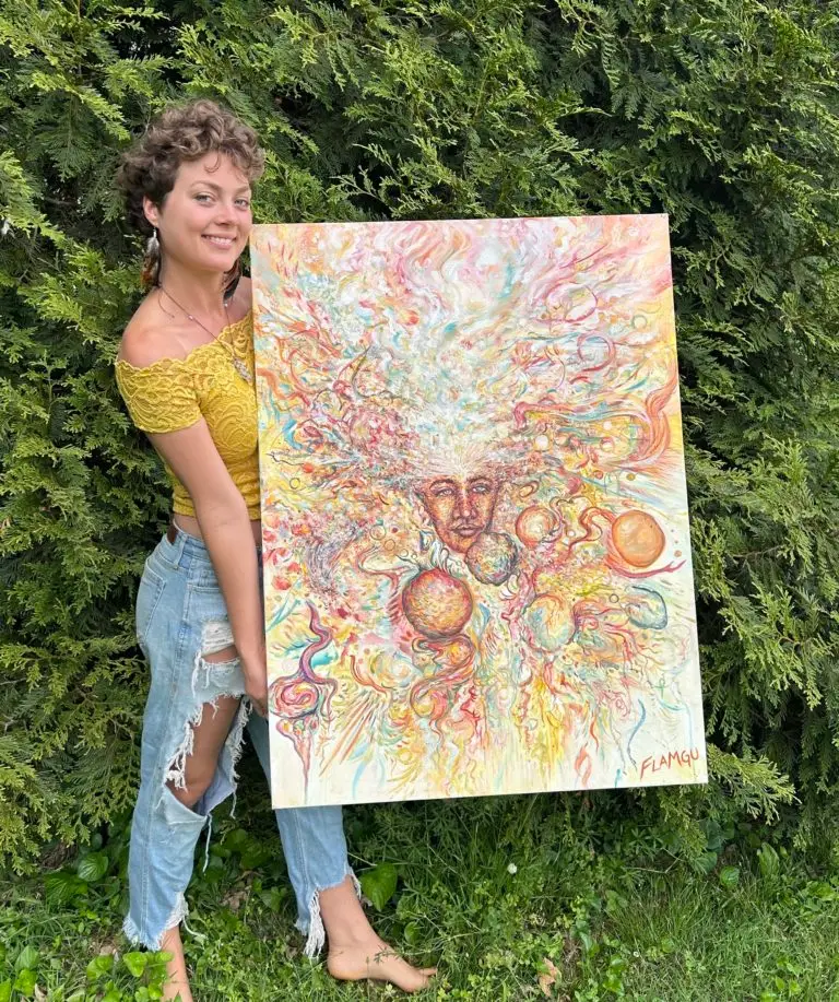 visionary abstract portrait art