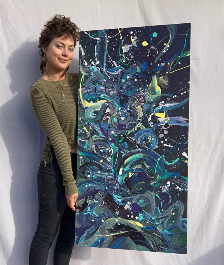 abstract cosmic painting